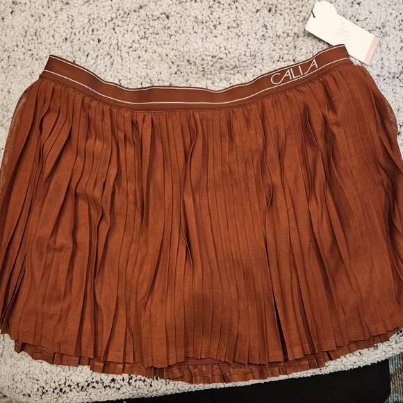 NWT Calia Women's Rust Pleated Shorts - XXL - Picture 3 of 3